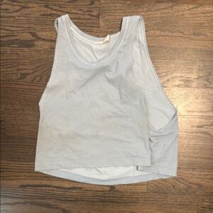 Striped blue Sleeveless Top